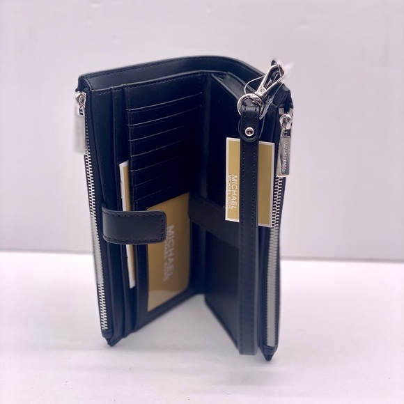 MICHAEL KORS Jet Set Large Logo Signature
Double-Zip Wristlet-Wallet-Phone Case - Picture 11 of 13
